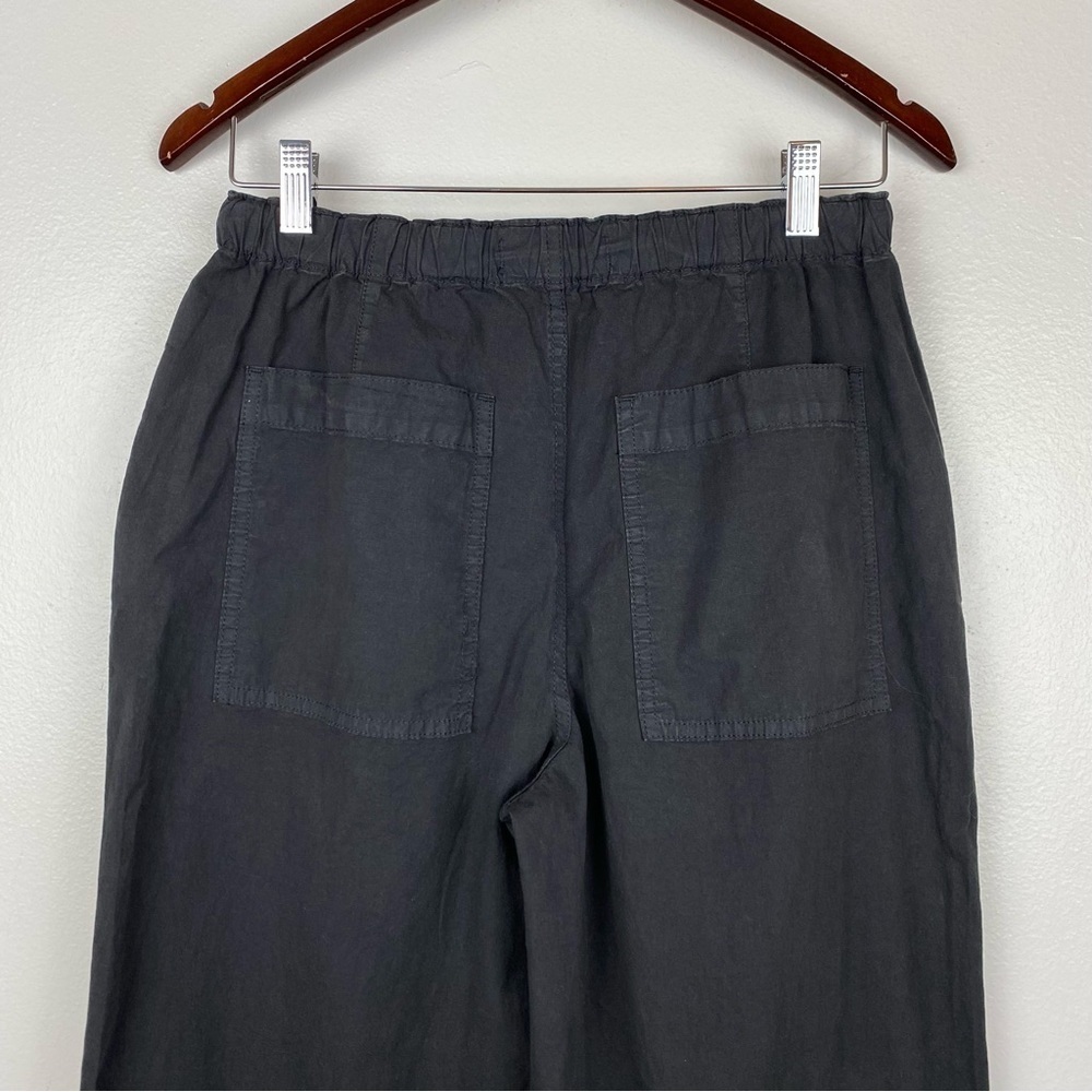 Madewell Cargo Parachute Pants Garment-Dyed Poplin Drawstring Black Size 24 NWT - Picture 7 of 11